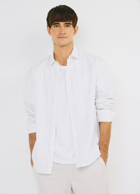 Рубашка в полоску, Белый