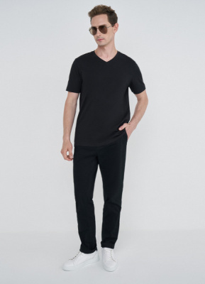 Базовые брюки-чиносы из твила, Черный