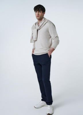 Брюки-чиносы из твила, Синий