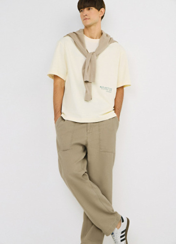 Брюки из канваса, Бежевый