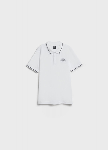 Поло с вышивкой для мальчиков, Белый