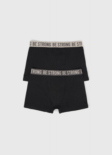 Трусы для мальчиков, 2 шт., Черный