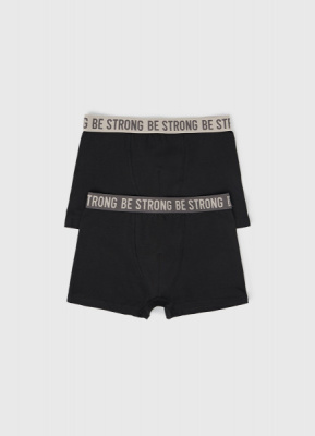 Трусы для мальчиков, 2 шт., Черный