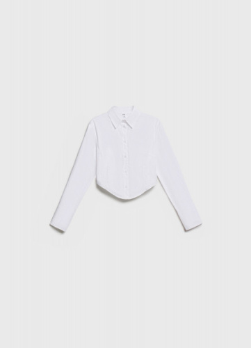 Укороченная блузка для девочек, Белый