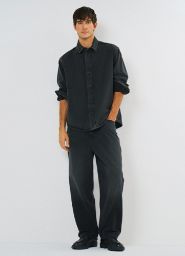 Свободные джинсы Baggy, Серый