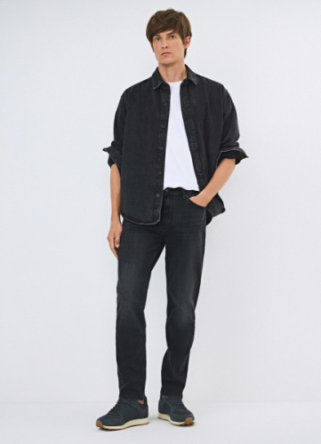 Зауженные джинсы, Серый