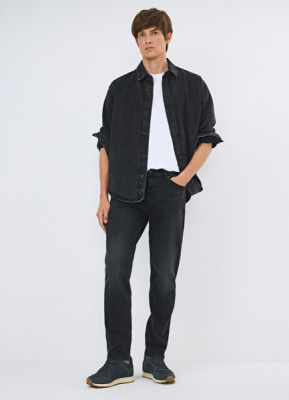 Зауженные джинсы, Серый