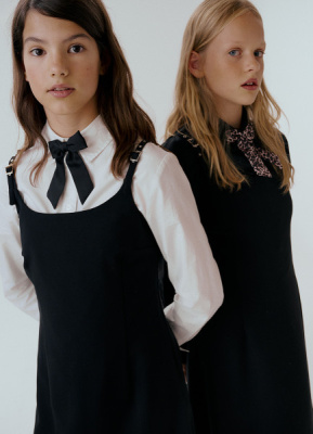 Сарафан для девочек, Черный