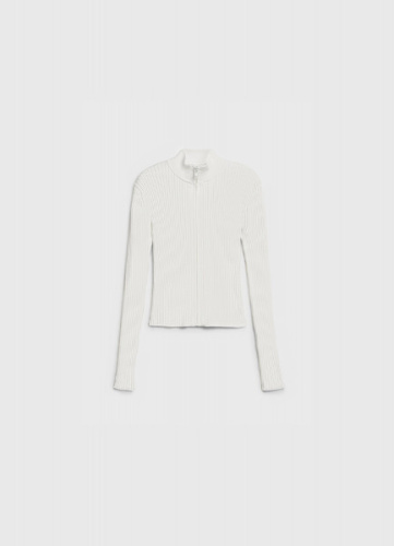 Кардиган на молнии для девочек, Белый