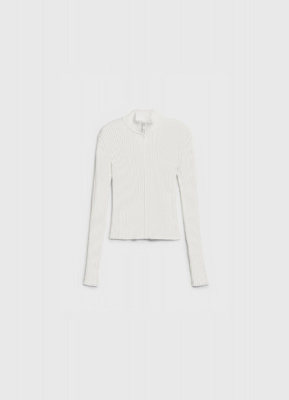 Кардиган на молнии для девочек, Белый