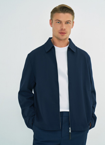 Лёгкая куртка-рубашка, Синий