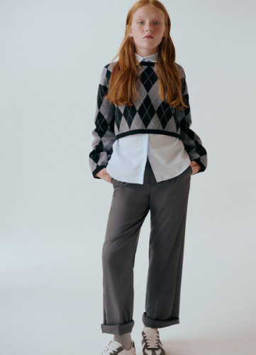 Брюки для девочек, Серый