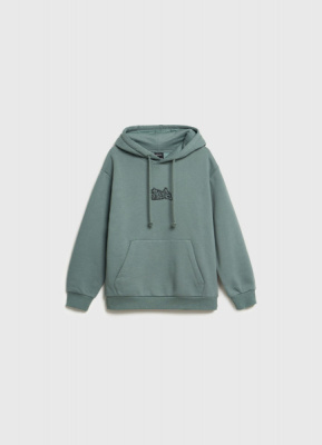 Худи с принтом для мальчиков, Голубой