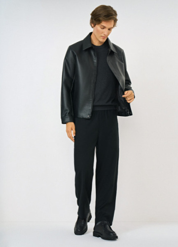 Куртка из искусственной кожи, Черный