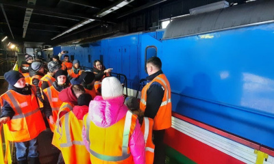 Школьников Алданского района познакомили с работой железной дороги /  Алдан Алданский Республика Саха (Якутия)