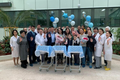 Тройню выписали из Перинатального центра Якутска /  Якутск Якутск Республика Саха (Якутия)