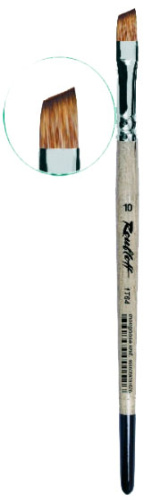 Кисть синтетика мангуст имитация скошенная Roubloff "1Т64"