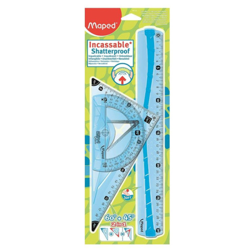 Набор чертежный Maped 3 пр. (4 функции) в блистере