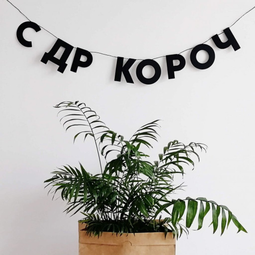Гирлянда "С ДР КОРОЧ"
