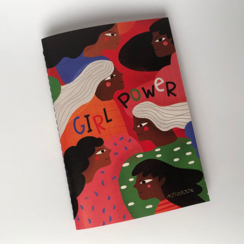 Тетрадь нелинованная Girl power А5 24 л 90 г