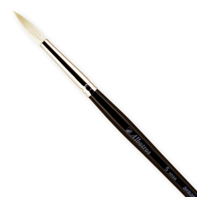 Кисть коза №5 круглая Альбатрос "Художник"