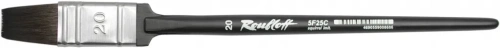 Кисть белка имитация №20 флейц Roubloff "5F25C" черная матовая ручка