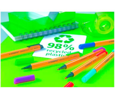 Ручка капиллярная Stabilo "GREENpoint" 6088 зеленый