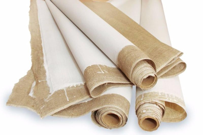 Холст грунтованный в рулоне Подольск-АРТ Центр мелкозернистый 1,0x3,0 м 180 г лён