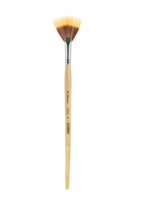 Кисть синтетика №8 веерная Альбатрос "Хобби"