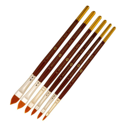 Кисть синтетика кошачий язык "Decola"