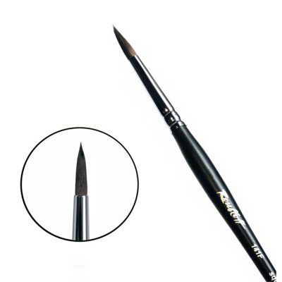 Кисть белка №6 круглая Roubloff "141F" короткая ручка, матовая