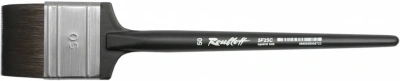 Кисть белка имитация №50 флейц Roubloff "5F25C" черная матовая ручка
