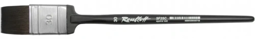 Кисть белка имитация №30 флейц Roubloff "5F25C" черная матовая ручка