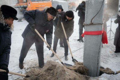Строительство пристроя к зданию школы № 26 началось в Якутске /  Якутск Якутск Республика Саха (Якутия)