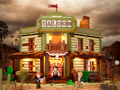 F9021V2.0 Конструктор Салун Дикого Запада