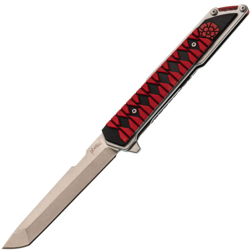 Нож Mr.Blade Hokku D2 SW G10 black red складной с чехлом