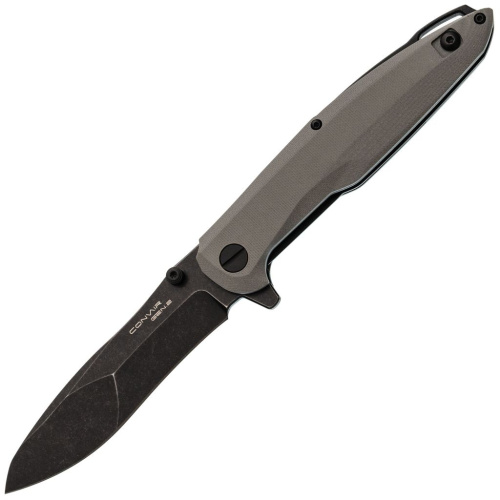 Туристический нож Mr.Blade Convair Gen.2 blackwash сталь D2, рукоять Grey G10
