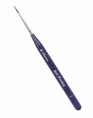 Кисть колонок + синтетика круглая №2 Альбатрос "Art Prima"