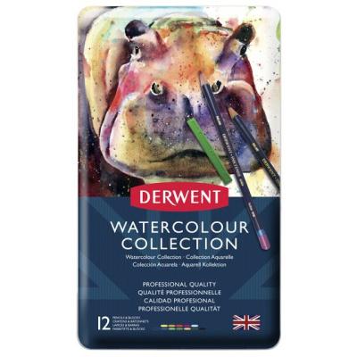 Набор для акварели Derwent "Watercolor Collection" 12 шт в метал кор