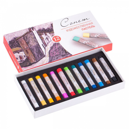 Набор сухой пастели "Сонет" 12 цв