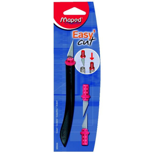 Нож-скальпель Maped с двумя запасными лезвиями
