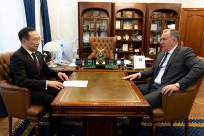 Глава Якутии и президент Олимпийского комитета обсудили подготовку к играм «Дети Азии» /  Москва Город Москва Москва