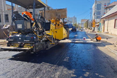 На улице Ленская в Якутске полностью заасфальтировали дорогу / ЯСИА Якутск Якутск Республика Саха (Якутия)