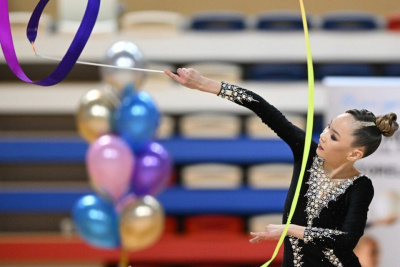 Якутская гимнастка Зарина Борисова завоевала серебро на турнире «Новогорская зима-2022» /  Якутск Якутск Республика Саха (Якутия)