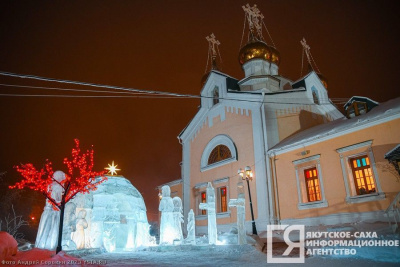 Православные якутяне встретили Рождество Христово / Андрей Сорокин Якутск Якутск Республика Саха (Якутия)