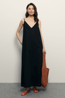 Сарафан макси с v-образными вырезом