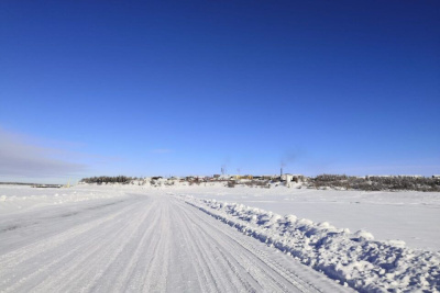 На автозимнике «Умнас» установили новую грузоподъемность / ЯСИА   