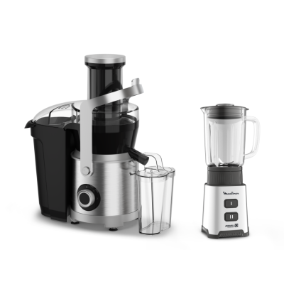 Здоровое питание с соковыжималкой Nutri XXL JU660D30 и блендером Moulinex Pulseo LM17GD10