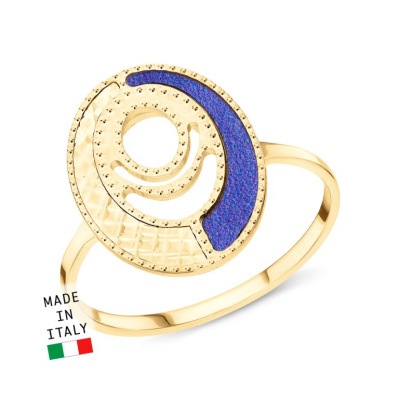 Золотое кольцо с перламутрами имитациями