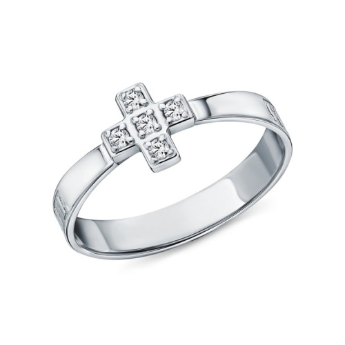 Серебряное кольцо с фианитами